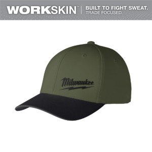 Milwaukee Tool WORKSKIN Performance Fitted Hat - Large/Extra Large - Green
