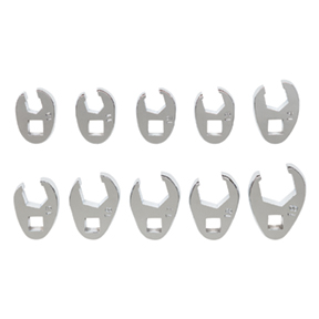 10 Pc. 3/8" Dr. Metric Flare Nut Crowfoot Wrench Set