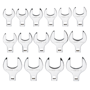 15 Pc. SAE 1/2" Drive Jumbo Crowfoot Wrench Set