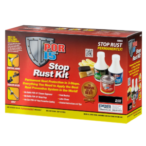 POR-15 INC 40909 Stop Rust Kit, 4 oz, Black, 6 sq-ft Coverage
