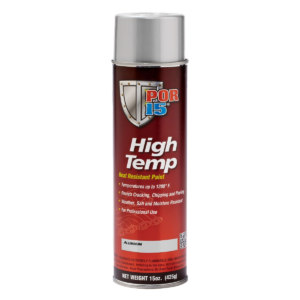 POR-15 INC 44318 Heat Resistant High Temperature Paint, 15 oz Aerosol Can, Aluminum, 4 hr Curing
