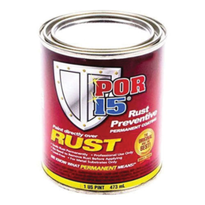 POR-15 INC 45308 High Performance Rust Preventive Coating, 1 pt Can, Silver, 250 to 450 sq-ft/gal Coverage