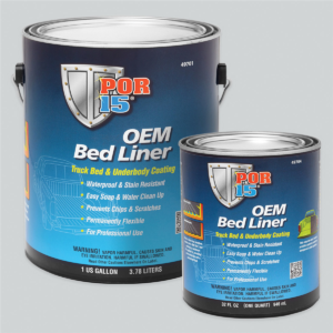 POR-15 INC 49704 OEM Bed Liner, 1 qt Can, Rubberized Textured Black, 100 to 120 sq-ft Coverage, 3 to 4 hr Curing