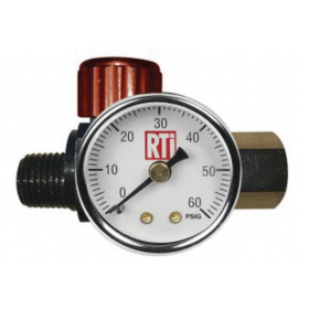 Reading Technologies CV-02 Cheater Valve, 1/4 in NPT, 0 to 60 psi