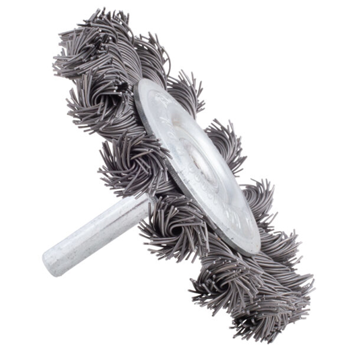 Shark Industries 3-inch Mini Knotted Wire Wheel on 1/4-inch Mandrel