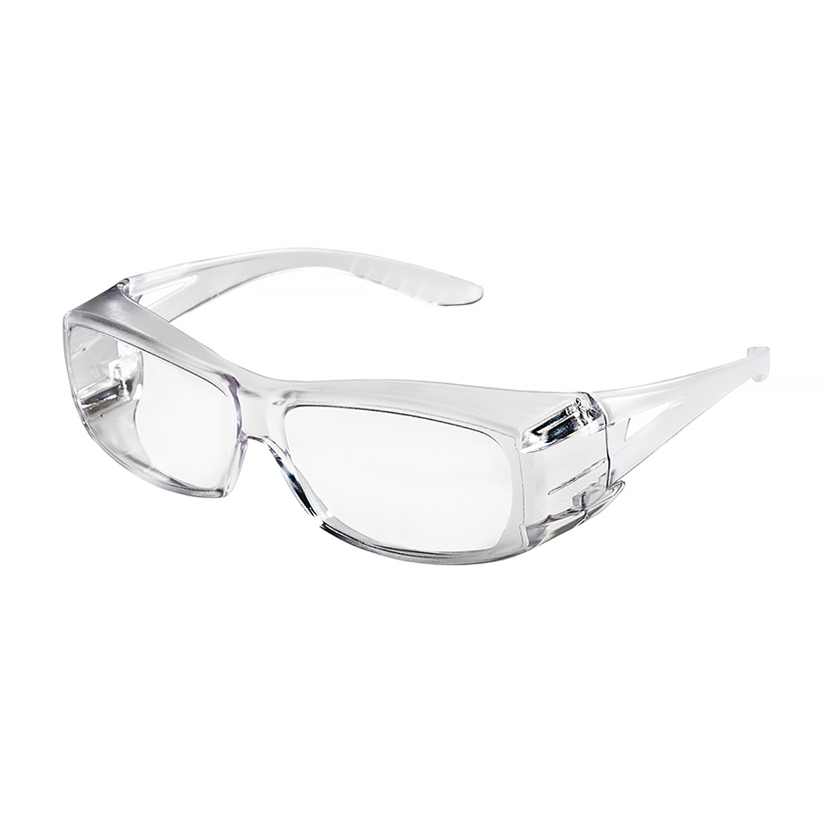 Sellstrom Safety Glasses - Over-The-Glass Series - Clear Lens - Clear Frame - Hard Coated