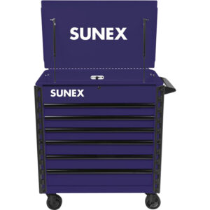 Premium Full Drawer Service Cart - PURPLE