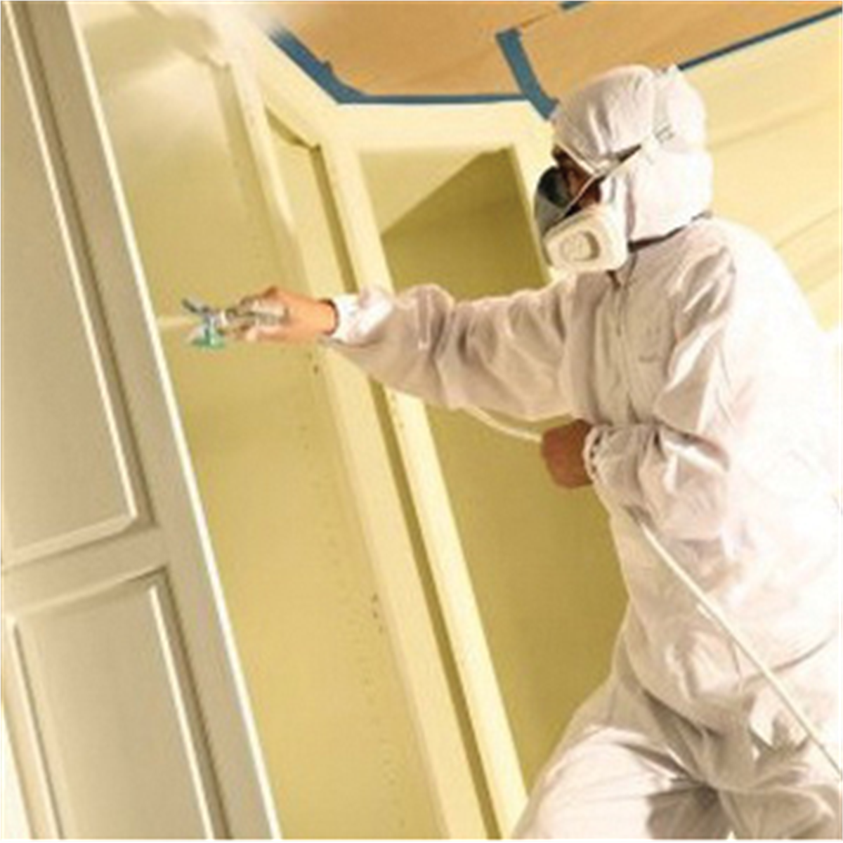 TRIMACO SuperTuff 28042 Anti-Static Breathable Painter's Spray Suit, Large, White, 100% Polyester