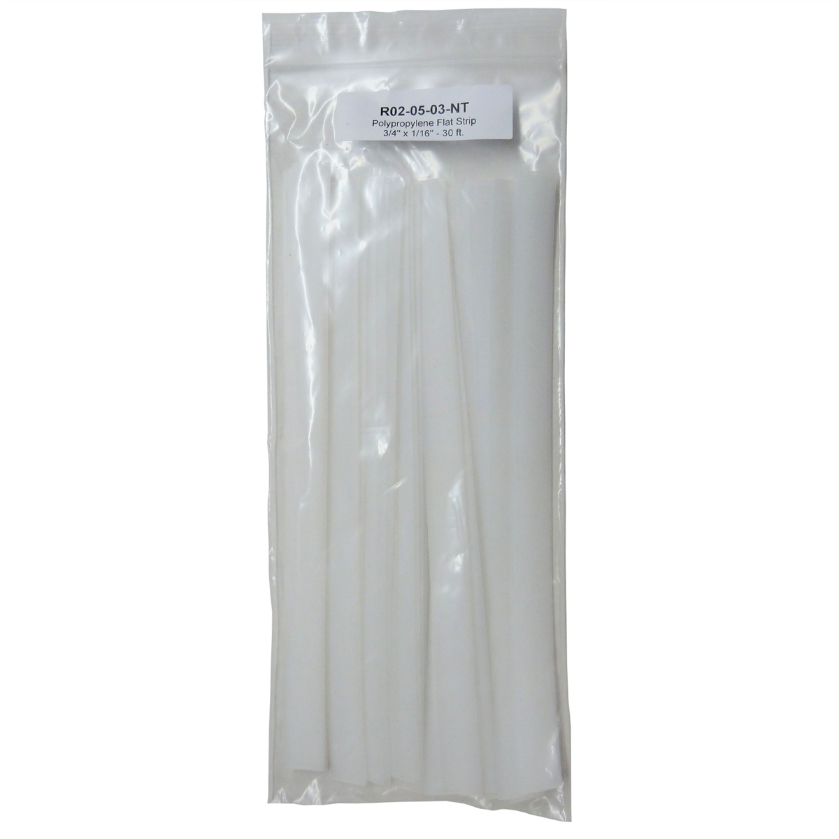 Polyvance Polypropylene Strip, 3/4” x 1/16”, 30 ft., Natural